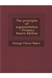 The Principles of Argumentation