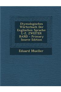 Etymologisches Worterbuch Der Englischen Sprache
