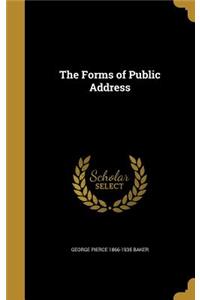 Forms of Public Address
