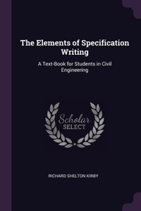 Elements of Specification Writing