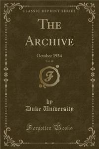 The Archive, Vol. 48