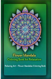 Flower Mandala Coloring Book for Relaxation