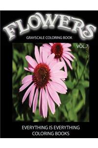 Flowers, The Grayscale Coloring Book Vol.7