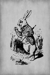 Alice in Wonderland Journal - White Rabbit (Grey)