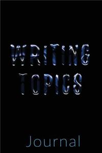 Writing Topics Journal