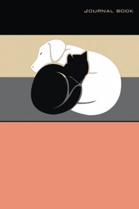 Cat sleeping journal book
