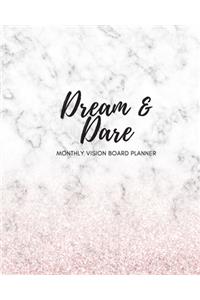Dream & Dare Monthly Vision Board Planner