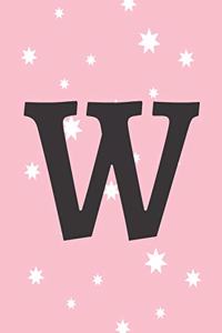 Letter W Notebook