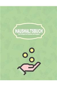Haushaltsbuch zum Eintragen der Einnahmen und Ausgaben