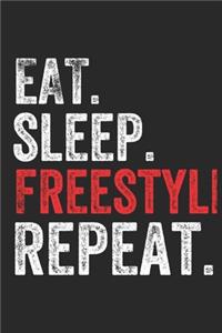 Eat Sleep Freestyle Football Repeat Sports Notebook Gift