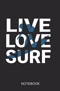 Live Love Surf Notebook