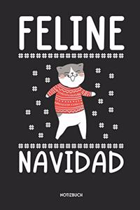 Feline Navidad Notizbuch