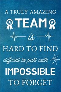 A Truly Amazing Team is Hard to Find - Difficult to Part With and Impossible to Forget