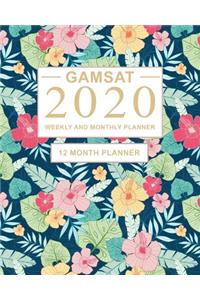 GAMSAT 2020 Weekly and Monthly Planner