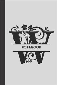 W Notebook letter