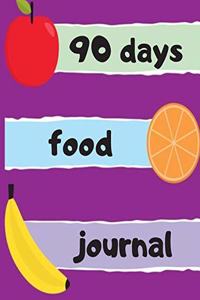 90 days food journal