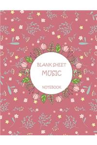 Blank Sheet Music Notebook