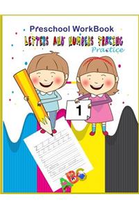 Preschool Workbook letters and Number Tracing Practice