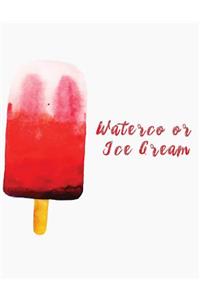 Watercolor ice cream