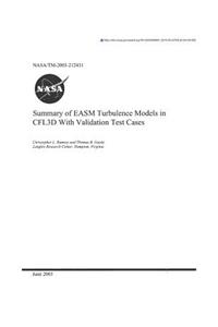 Summary of Easm Turbulence Models in Cfl3d with Validation Test Cases
