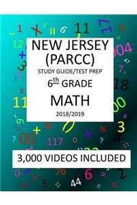 6th Grade NEW JERSEY PARCC, 2019 MATH, Test Prep