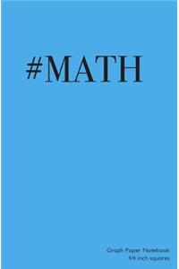 Graph Paper Notebook 1/4 inch squares