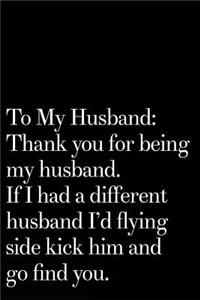 To My Husband
