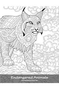 Endangered Animals Coloring Book for Grown-Ups 1