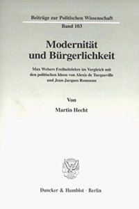 Modernitat Und Burgerlichkeit