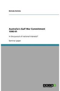 Australia's Gulf War Commitment 1990-91