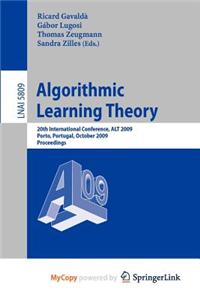 Algorithmic Learning Theory