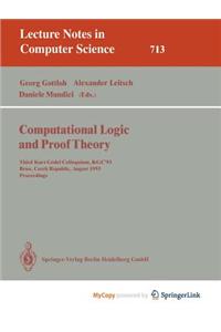 Computational Logic and Proof Theory