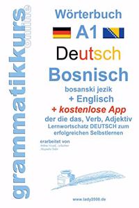 Wörterbuch Deutsch - Bosnisch - Englisch Niveau A1