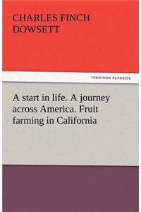 Start in Life. a Journey Across America. Fruit Farming in California