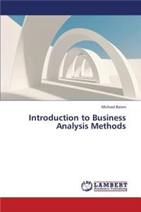 Introduction to Business Analysis Methods