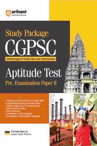 Arihant Study Guide For CGPSC Pre Exam Aptitude Test Paper II | Chapters With Complete Theory | Solved Papers (2024-2016) | Crack Sets | CGPSC Prepration Book as Per Latest Paper Pattern