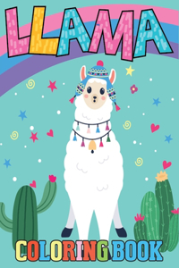 Llama Coloring Book