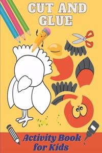 Cut and Glue Activity Book for Kids