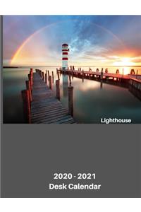 2020 - 2021 Lighthouse Desk Calendar