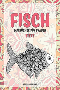 Malbücher für Frauen - Stressabbauend - Tiere - Fisch