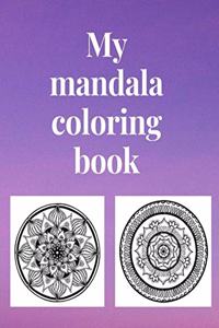 My mandala coloring book