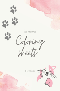 All Animals Coloring Sheets