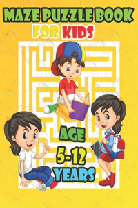 maze puzzle book for kids age 5-12 years