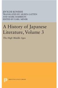 A History of Japanese Literature, Volume 3
