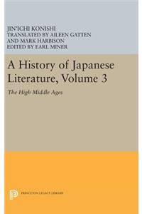 History of Japanese Literature, Volume 3