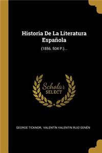 Historia De La Literatura Española