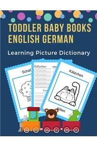 Toddler Baby Books English German Learning Picture Dictionary
