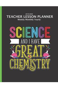 Teacher Lesson Planner 2019-2020 Monthly Weekly