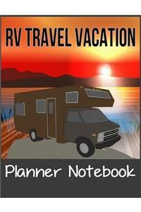 RV Travel Vacation Planner Notebook