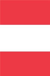 Austria Travel Journal - Austria Flag Notebook - Austrian Flag Book